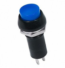 Выключатель-кнопка  250V 1А (2с) ON-OFF  синяя  REXANT