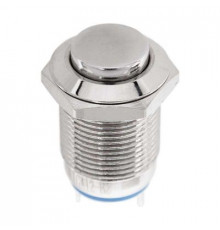 Выключатель-кнопка  антивандальная Ø12 12В Б/Фикс (2с) (ON)-OFF красная (A-12-C2) REXANT (в упак. 1ш