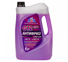 Антифриз, готовый к применению, фиолетовый, -40С, 5кг, G12 evo ЧЗ