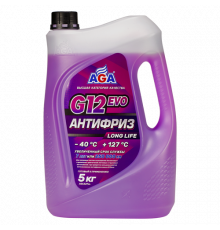 Антифриз, готовый к применению, фиолетовый, -40С, 5кг, G12 evo ЧЗ