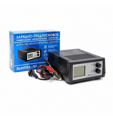 Зарядное устройство для АКБ Вымпел-57 предпусковое (автомат,0-20А, 7,4-18В,  ЖК индикатор) для всех