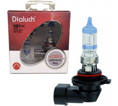 Лампы HB3 12V 60W +130% P20D Extreme Ray Диалуч PRIME Корея ЛЧ423PR-2XR