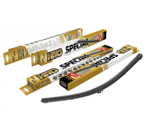 Щетка стеклоочистителя HITO SPECIAL бескаркасная 400мм (16") 11адаптеров(не подходят под крючок)