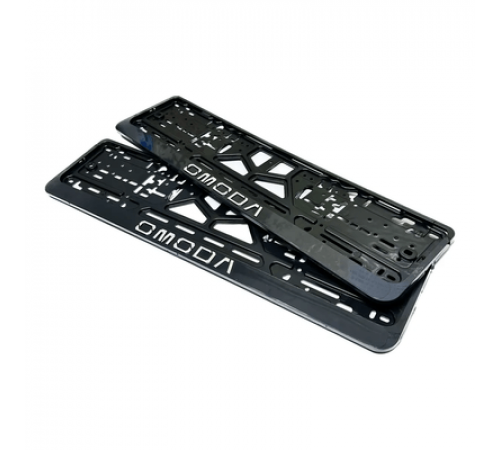 Рамка под номер рельеф OMODA серебро