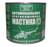 Мастика антикоррозийная 642 противошумная полусинтетическая 2,25л