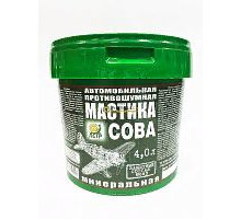 Мастика антикоррозийная 653 противошумная СОВА 4л