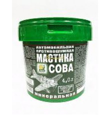 Мастика антикоррозийная 653 противошумная СОВА 4л