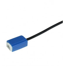 Колодка лампы H1/H3 (1 контакт, гнездовая, керамика, провод с контактом 6,3 мм ) "ДИАЛУЧ"