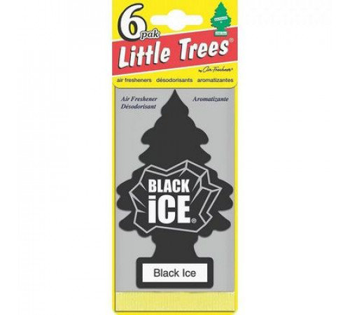 Ароматизатор Елочка черный лед США  10155 ~