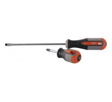 Отвертка шлицевая SL3x100 мм ROUND GRIP / OMBRA