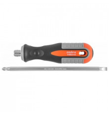 Отвертка комб. двусторонняя ROUND GRIP, РН2,SL6x150 мм / OMBRA