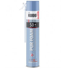Пена полиуретановая монтажная KUDO PUR FOAM 50+, всесезонная, выход до 50 л., 1000 мл
