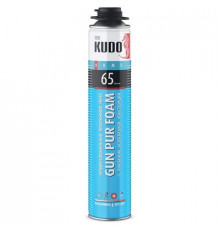 Пена полиуретановая монтажная KUDO GPF HOME 65, под пистолет, выход до 65 л, 1000 мл