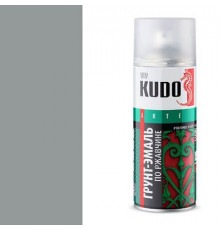 Грунт-эмаль по ржавчине серая RAL 7042 KUDO аэрозоль 520мл.