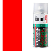 Грунт-эмаль по ржавчине красная RAL 3020 KUDO аэрозоль 520мл.