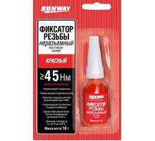 Фиксатор резьбы красный (несъемный) 10мл  RW