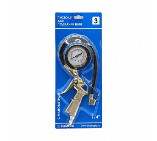 Пистолет для подкачки шин с манометром 6bar (6 атм) №3