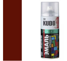 Краска универсальная красно-коричневая KUDO аэрозоль 520мл