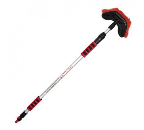 Щетка для мытья ZIPOWER телескопическая с краном для подачи воды 110-178 см