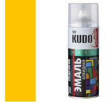 Краска универсальная желтая RAL-1018 KUDO аэрозоль 520мл