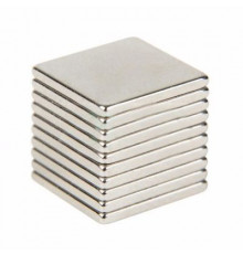 Магнит неодимовый пластина 10х10х1мм сцепление 0,6кг 10штук