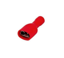 Контакт МАМА 6,3мм изолированная полностьб 0,5-1мм 10шт.  REXANT