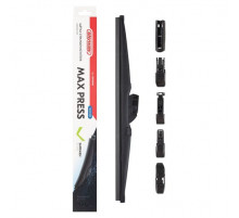 Щетка стеклоочистителя каркасная зимняя SKYWAY MAX PRESS 6 адаптеров в коробке 42,5см/17"