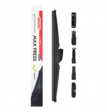 Щетка стеклоочистителя каркасная зимняя SKYWAY MAX PRESS 6 адаптеров в коробке 42,5см/17"