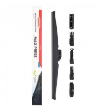 Щетка стеклоочистителя каркасная зимняя SKYWAY MAX PRESS 6 адаптеров в коробке 47,5см/19"