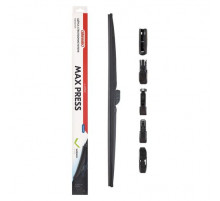 Щетка стеклоочистителя каркасная зимняя SKYWAY MAX PRESS 6 адаптеров в коробке 65см/26"