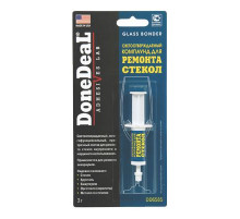 Светоотверждаемый компаунд для ремонта стекол GLASS BONDER 3г DoneDeal