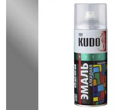 Краска универсальная алюминий KUDO аэрозоль 520мл
