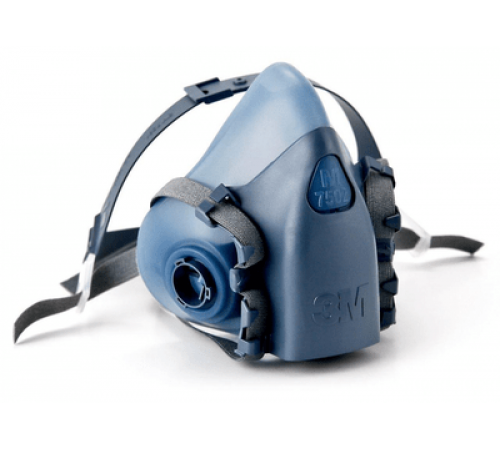 Полумаска 3М* 7502 M КОМПЛЕКТ с патронами и предфильтрами
