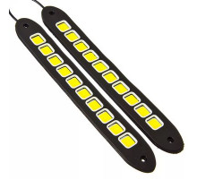 Дневные ходовые огни, LED 40шт, гибкий резин. корп., 260мм, 12V, белый, 2шт.NEW GALAXY