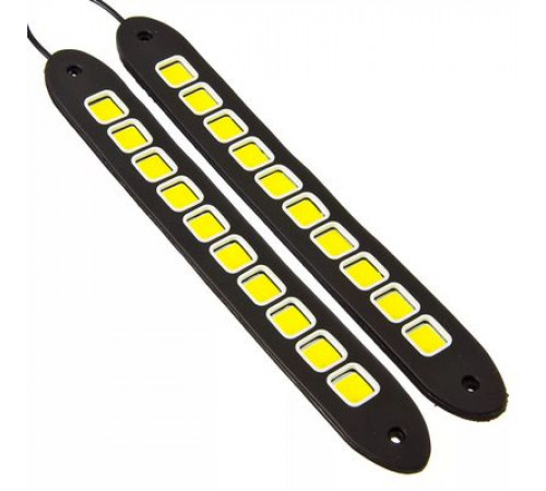 Дневные ходовые огни, LED 40шт, гибкий резин. корп., 260мм, 12V, белый, 2шт.NEW GALAXY
