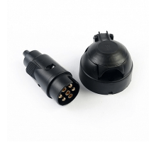 Разъем для фаркопа/прицепа в сборе пластиковый (7 контактов, вилка + розетка)