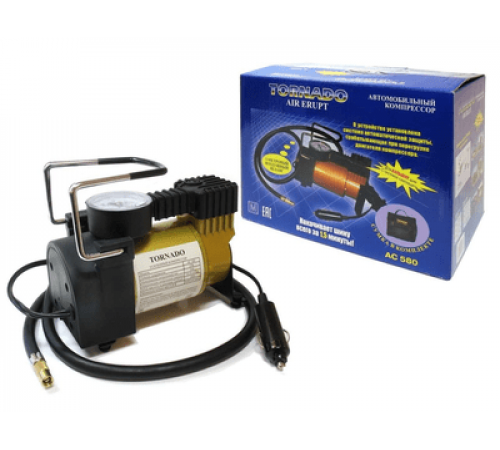 Компрессор Торнадо 1 AC580 35л/м 110вт в прикуриватель