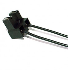 Колодка лампы H7 (2 контакта, гнездовая, керамика, провода) "ДИАЛУЧ"