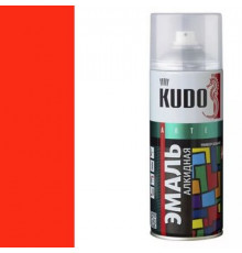 Краска универсальная красная RAL-3020 KUDO аэрозоль 520мл