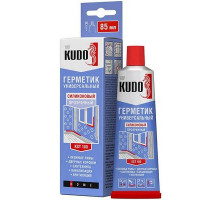 Герметик силиконовый универсальный бесцветный тюбик 85мл. KUDO