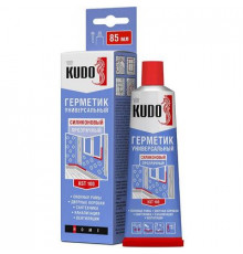 Герметик силиконовый универсальный бесцветный тюбик 85мл. KUDO