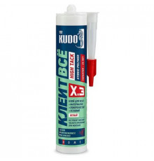 Клей KUDO Клеит Все HIGH TACK на основе гибридных полимеров белый 280 мл