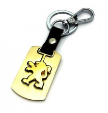 Брелок металл,логотип Пежо на подвеске BZM 008