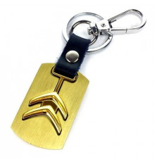 Брелок металл,логотип Ситроен на подвеске BZM 014