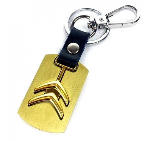 Брелок металл,логотип Ситроен на подвеске BZM 014