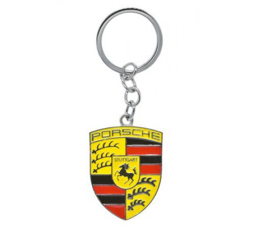 Брелок металл,логотип Порш на подвеске BZM 029