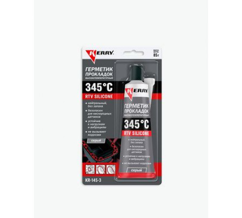 Герметик - прокладка KERRY красный высокотемпературный RTV 85г. блистер