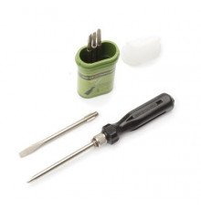 Отвертка цанговая со вставками (шлиц 3,5,6 мм, РН1,РН2) 5 предм. ДТ