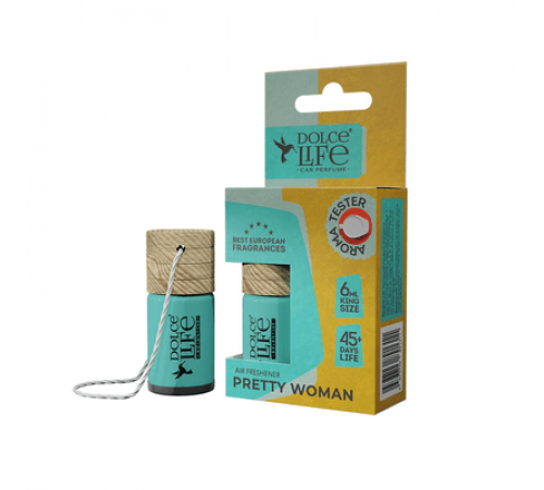 Ароматизатор Dolce Life Classic бутылочка с дер.крышкой Pretty Woman с пробником 6мл~