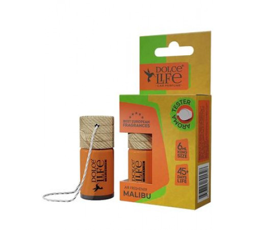 Ароматизатор Dolce Life Classic бутылочка с дер.крышкой Малибу с пробником ~